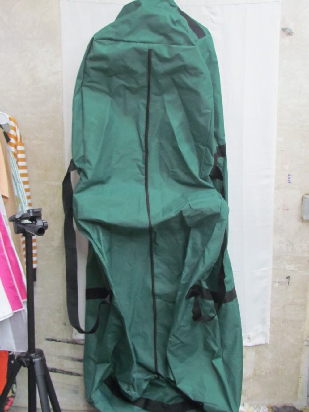 Huge Green Christmas Tree Storage Bag / Anything Storage Bag With Straps